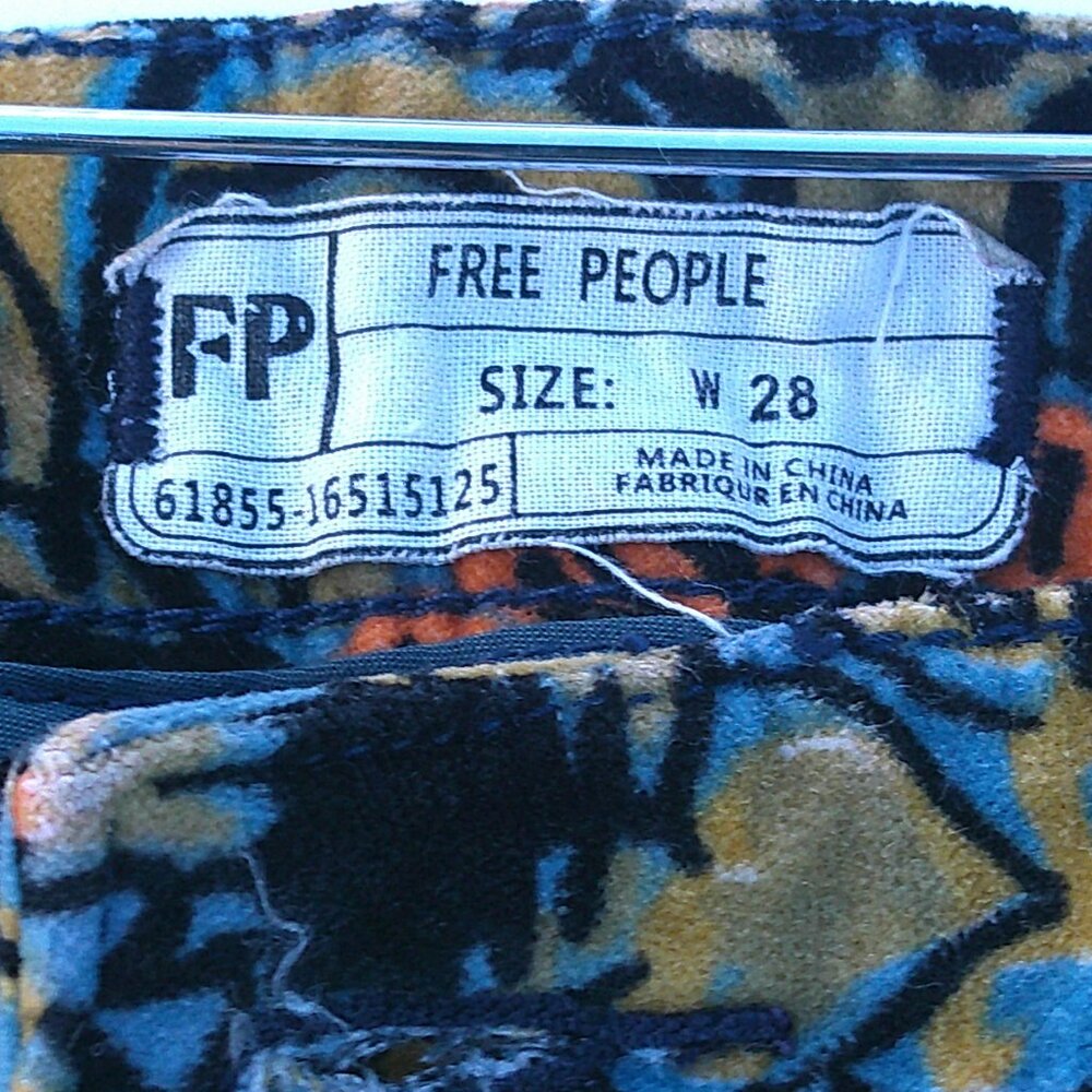 Free People Cotton Velvet Shorts Size 28 - Picture 3 of 5